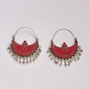 🎁 Tribal Red Bohemian Vintage Earrings